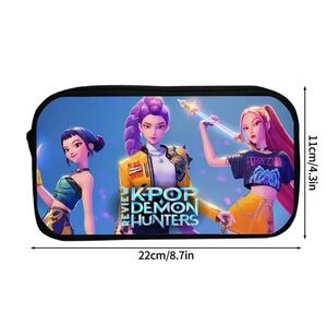 Kpop Demon Hunter Pencil Case Huntrix Pencil Bag Student Pen Pouch School